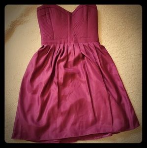 Never before were silky purple dress